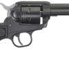 Ruger 2002 Wrangler 22 LR 6 Shot 4.62" Black Cerakote, Black Cerakote Aluminum Frame & Cylinder Black Checkered Polymer Grips 2 113147