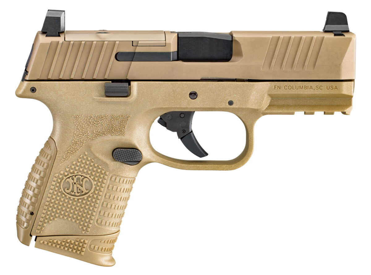 FN 66100575 509C MRD 9mm Luger 10+1 3.70" Black Recessed Target Crown Steel Barrel, Flat Dark Earth PVD Optic Ready/Serrated Steel Slide & Polymer Frame w/Picatinny Rail, Ambidextrous 1 118447