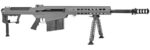 Barrett 18068 M107A1 50 BMG 20" 10+1 Tungsten Gray Cerakote Tungsten Gray Fixed with Sorbothane Recoil Pad Stock Black Polymer Grip 2 125732