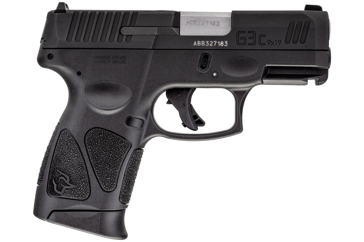 Taurus 1G3C9312X12 G3C Compact Frame 9mm Luger 12+1 3.26" Matte Stainless Steel Barrel, Matte Black Tenifer Serrated Steel Slide, Black Polymer Frame w/Picatinny Rail, Black Polymer Grip, Right Hand 1 126393