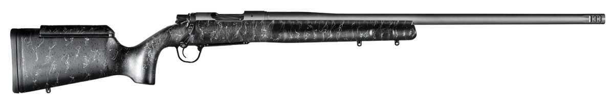 Christensen Arms 8010201100 Mesa Long Range 6.5 PRC 4+1 26" Threaded Barrel, Tungsten Gray Cerakote, Black with Gray Webbing Stock 1 145842
