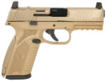 FN 66101380 510 MRD Full Size 10mm Auto 15+1, 4.10" Black Target Crown Steel Barrel, Flat Dark Earth PVD Optic Cut/Serrated Steel Slide & Polymer Frame w/Picatinny Rail, Ambidextrous 2 158118