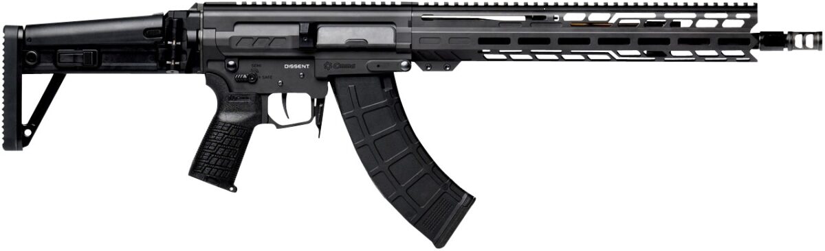 CMMG 86A7F0BAB Dissent MK47 7.62x39mm 30+1 (2) 14.30" P&W, Black Armor, Side Charging Handle Rec, 13.50" M-Lok Handguard, Side Folding Stock, Zeroed Grip, SVD Brake, 60/90 Ambi Safety, Adj. Gas Block 1 160290