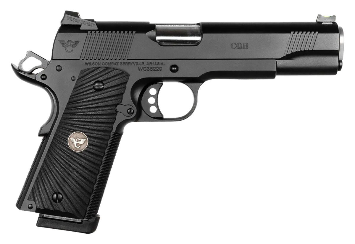 Wilson Combat CQBFS45 CQB 45 ACP 8+1 5" Full Size Carbon Steel Slide G10 Starburst Grip 1 171306