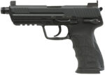 HK 81001117 HK45 V1 .45 ACP 10+1 4.46" Black Threaded Barrel, Black Cerakote Serrated Steel Slide, Black Polymer Frame w/Picatinny Rail, Ambidextrous 2 172731