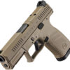 CZ-USA 91577 P-10 C Compact Frame 9mm Luger 15+1 4.02" Black Stainless Steel Barrel, Black Nitride Serrated Steel Slide, Flat Dark Earth Polymer Frame w/Picatinny Rail, Interchangeable Backstrap Grip 2 177764