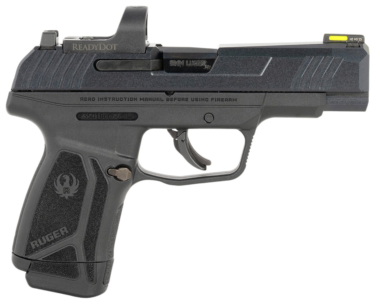 Ruger 3521 Max-9 Long RD 9mm Luger 12+1 4" Black Alloy Steel Optic Ready/Serrated Slide, Black Polymer Frame 1 181676
