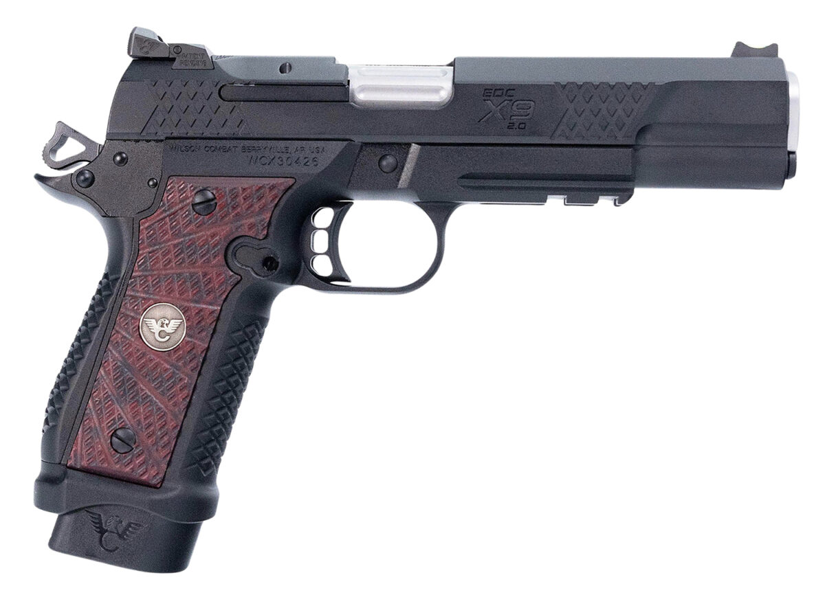 Wilson Combat EDC X9 2.0 9mm Luger 18+1 5" Barrel, Black Cherry G10 Grip 1 182072