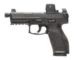 HK 81001366 VP9A1 X Tactical w/Optic Full Size 9mm Luger 10+1 4.70" Black Threaded Barrel, Black Steel Serrated w/Optic Slide, Black Polymer Frame w/Picatinny Rail, Textured Grip, Vortex CCW 2 189198