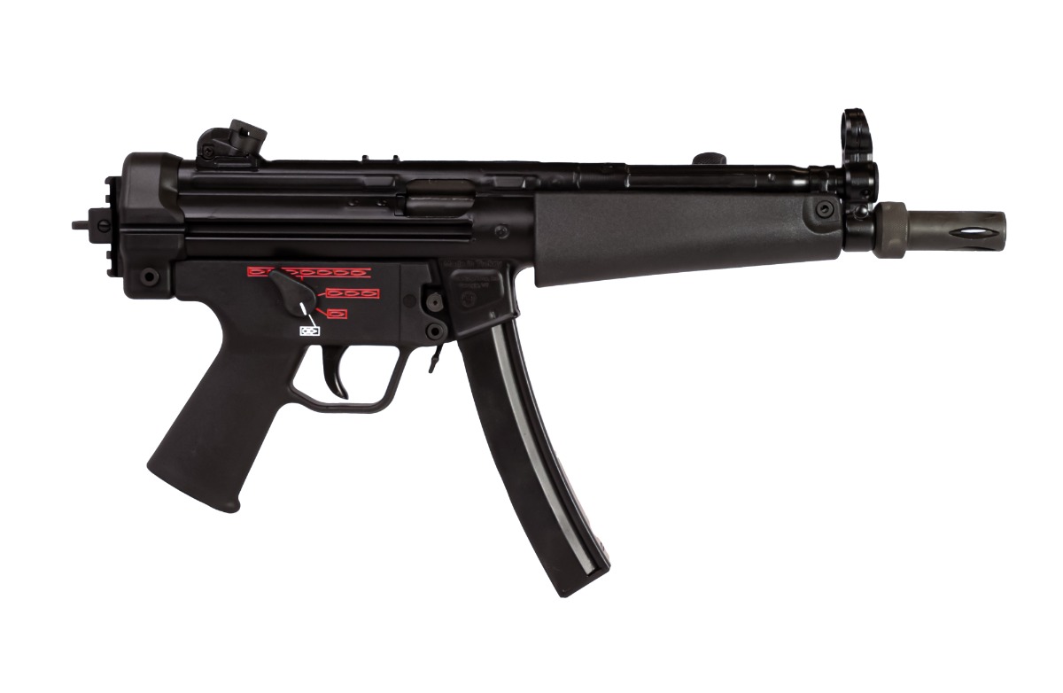 Century Arms HG6034NN AP5 Navy 9mm Luger 30+1 8.50" Manganese Phosphate Threaded Barrel, Black Lacquer Over Manganese Phosphate Steel Stamped Receiver, Picatinny Rear Cap, Black Navy Style Grip 1 192133