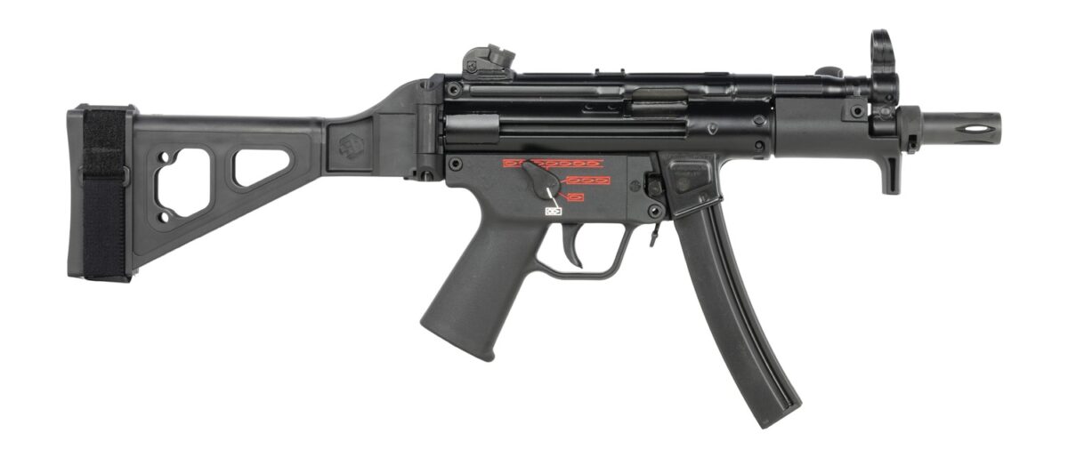 Century Arms HG6035NBN AP5 Navy 9mm Luger 30+1 5.80" Manganese Phosphate Threaded Barrel, Black Lacquer Over Manganese Phosphate Steel Stamped Receiver, Pistol Brace, Black Navy Style Grip 1 192137