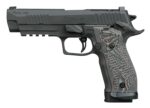 Sig Sauer 226X59XTMSAO P226 XFive Extreme Full Size 9mm Luger 10+1 5" Bull Barrel, Black Nitron Stainless Steel Optic Ready/Serrated Slide & Frame w/Beavertail & Picatinny Rail, Custom Hogue G10 Piran 2 197105