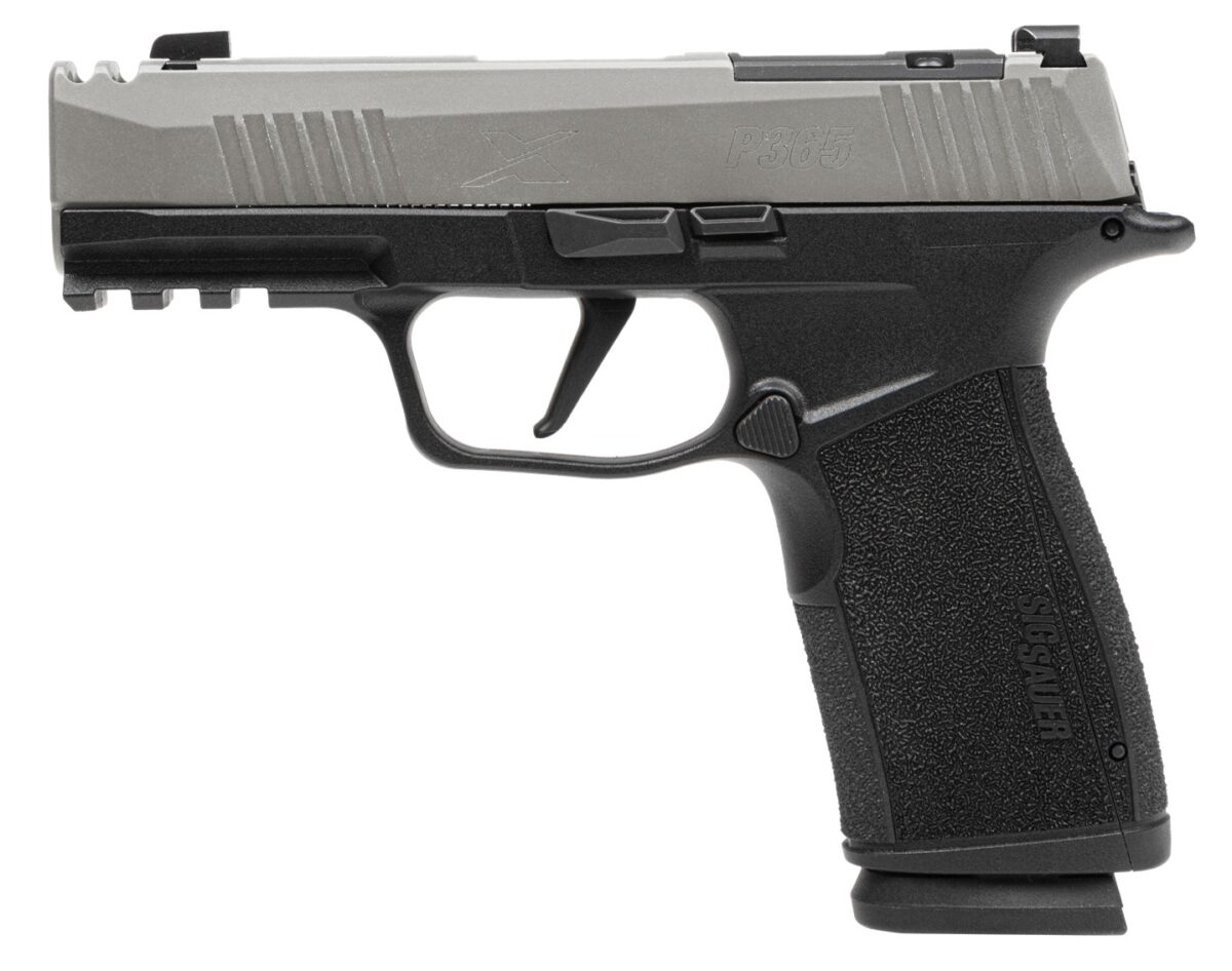 Sig Sauer 365XCA9TCOMP P365 XMacro Compact 9mm Luger 17+1 3.10" Stainless Steel Optic Ready/Serrated Slide, Black Nitron Stainless Steel Frame w/Picatinny Rail, XMacro Polymer Grip, RMSc Footprint 1 197282