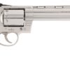 Colt Mfg KODIAKSP8RTS Kodiak 44 Mag 6 Shot 8" Stainless Ported Vent Rib Barrel, Stainless Unfluted Cylinder & Stainless Steel Frame, Black Rubber Grip, Exposed Hammer 2 197664