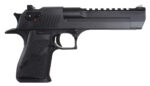 Magnum Research DE50 Desert Eagle Mark XIX 50 AE Caliber with 6" Picatinny Rail Barrel, 7+1 Capacity, Overall Black Finish Carbon Steel, Beavertail Frame, Serrated Slide & Rubber Grip 2 49129