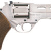 Chiappa Firearms CF340245 Rhino 40SAR *CA Compliant Medium Frame 357 Mag 6 Shot, 4" Nickel-Plated Steel Barrel & Cylinder, Nickel-Plated Aluminum Frame w/Picatinny Rail, Walnut Grip, Concealed Hammer 2 5651