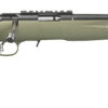 Ruger 8335 American Rimfire Sports South Exclusive Full Size 22 WMR 9+1 18" Satin Blued Threaded Barrel & Alloy Steel Receiver w/Scope Rail, Green Fixed Synthetic Stock, Right Hand 2 96902