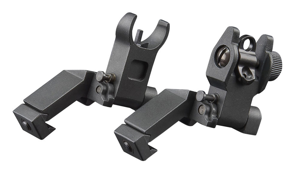 0050239 aim sports ar low profile 45 degree flip up sight set flip up front sight black anodized aircraft ga 1000 1