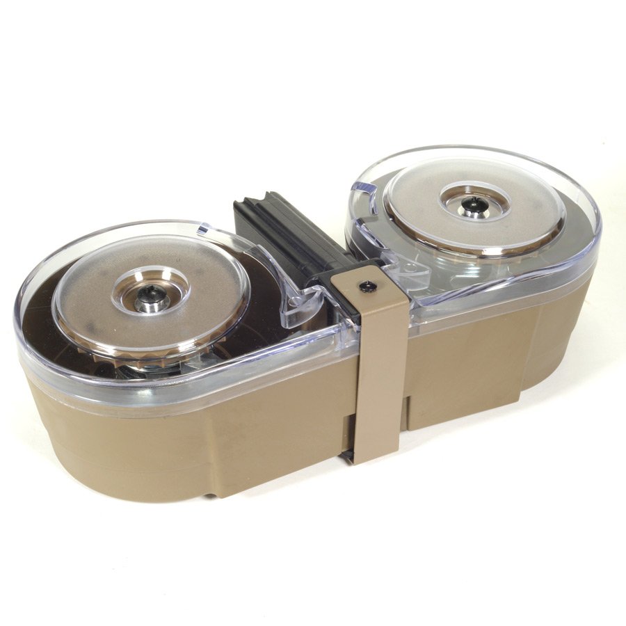 0084219 rwb ar15 100rd double drum mag with pouch tan