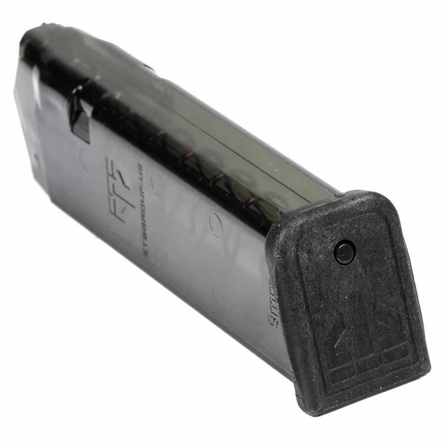 0095805 ets glock 17 carbon smoke 9mm 17rd magazine model 17 19 26 34