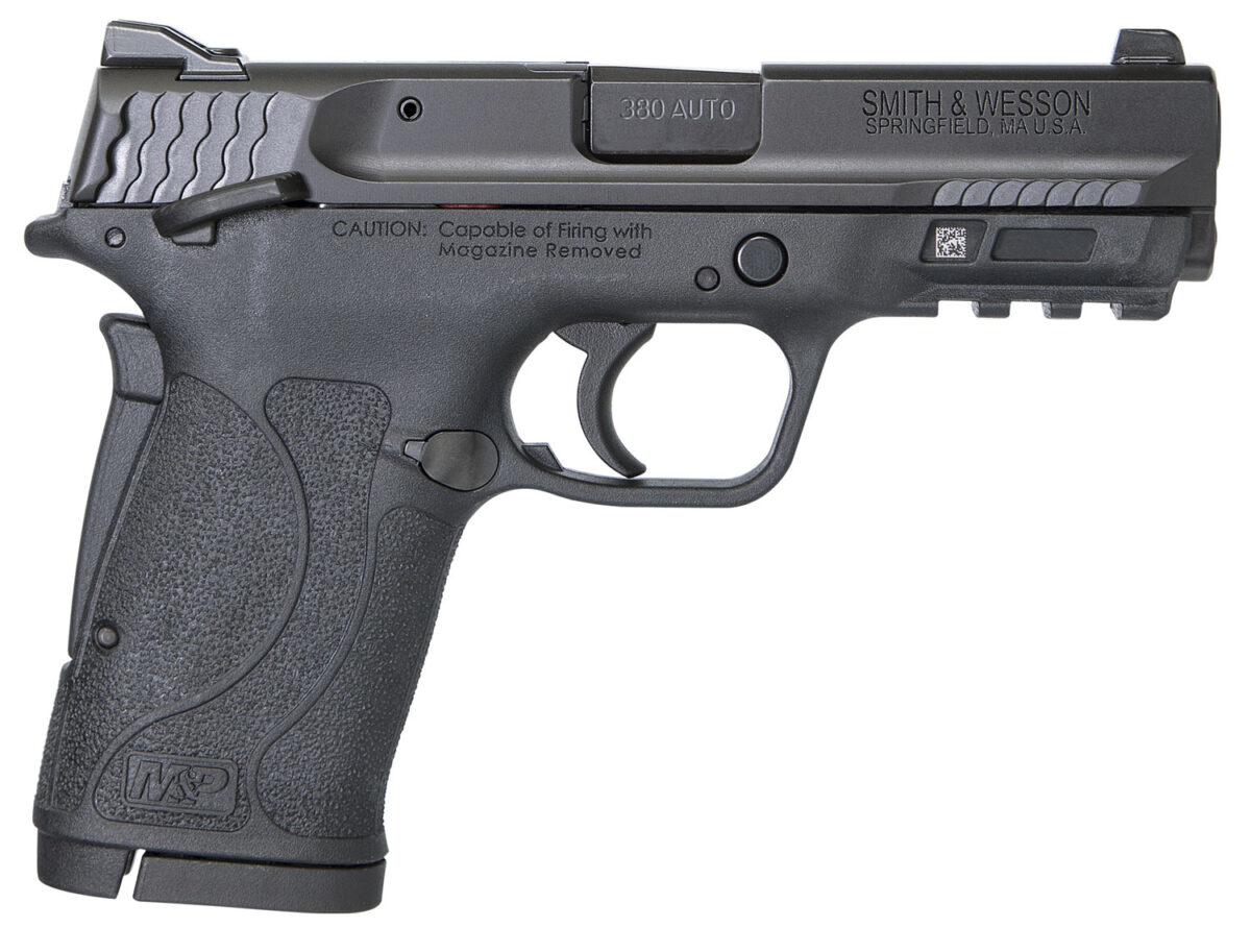 Smith & Wesson 11663 M&P Shield EZ Micro-Compact Frame 380 ACP 8+1, 3.67" Black Armornite Steel Barrel & Serrated Slide, Matte Black Polymer Frame w/Picatinny Rail, Thumb/Grip Safety, Ambidextrous 1 101524