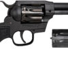 Diamondback DB0500A001 Sidekick 22 LR/22 WMR 9 Shot, 4.50" Black Cerakote Steel Barrel & Cylinder, Black Cerakote Zinc Alloy Frame Black Checkered Grips, Hammer Safety, Exposed Hammer 2 141027