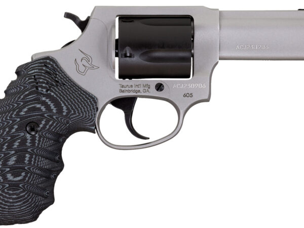 Taurus 260535NSVZ Defender 605  SA/DA 357 Mag/38 Special +P 5rd 3" Matte Stainless Steel Barrel, Matte Black Cylinder, Matte Finish Stainless Steel Frame, Black/Gray VZ Grip, Night Front Sight