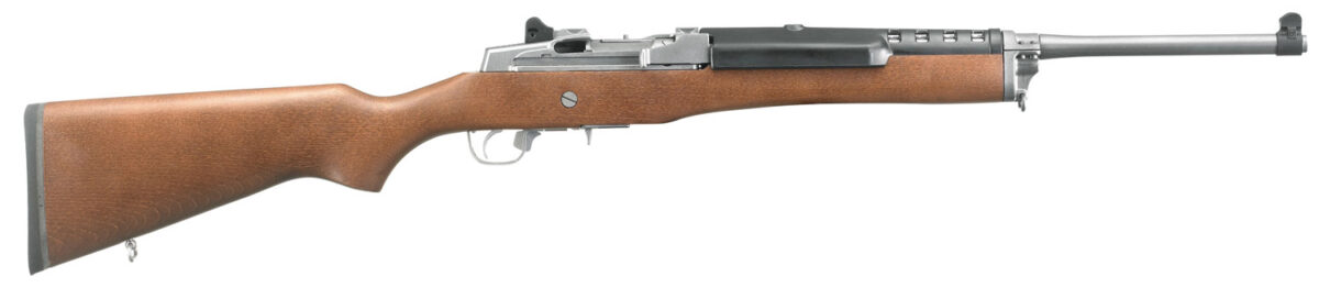 Ruger 5802 Mini-14 Ranch 223 Rem/5.56 NATO 5+1 18.50" Matte Stainless Steel Barrel, Matte Stainless Steel Drilled & Tapped Receiver, Hardwood Fixed Stock, Right Hand 1 14302