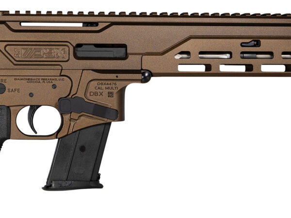 Diamondback DB1614L071 DBX  5.7x28mm 20+1 8" Stainless Threaded Barrel, M-LOK Handguard, Midnight Bronze Cerakote Aluminum Picatinny Rail Receiver, Black Magpul K Grip