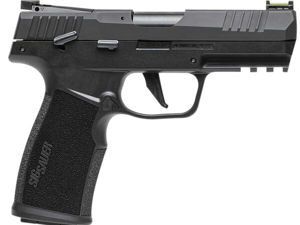 Sig Sauer 322CBAS P322  Compact 22 LR 20+1 4" Black Steel Threaded Barrel, Black Hard Coat Anodized Optic Ready/Serrated Slide, Black SS/Polymer Frame w/Picatinny Rail & Black Polymer Grips