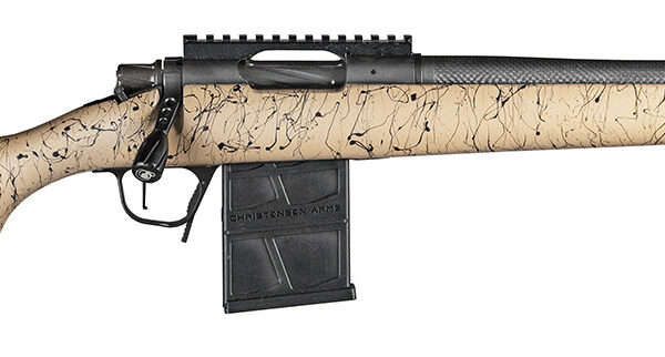 Christensen Arms 8010612100 Ridgeline Scout Full Size 6.5 Creedmoor 4+1, 16" Black Nitride Steel Threaded Barrel, Black Nitride Aluminum Receiver, Tan w/Black Webbing Fixed Sporter Stock