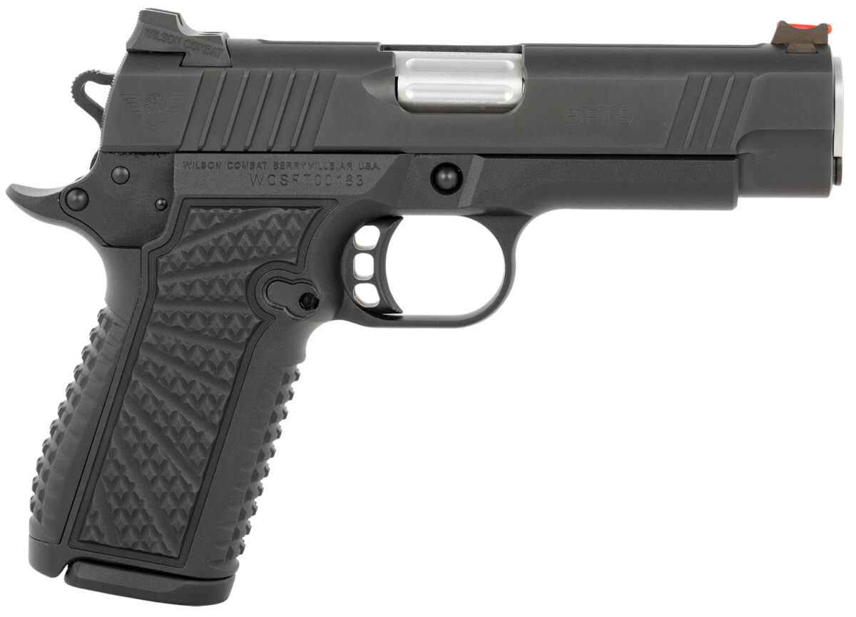 Wilson Combat SFT9CM42 SFT9 9mm Luger 15+1 (2) 4.25" Stainless, Black, Beavertail Frame, Integrated Grips, Fiber Optic Sights 1 148549