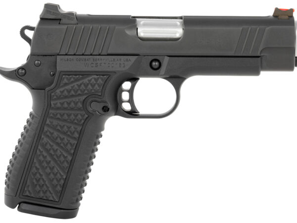 Wilson Combat SFT9CM42 SFT9  9mm Luger 15+1 (2) 4.25" Stainless, Black, Beavertail Frame, Integrated Grips, Fiber Optic Sights