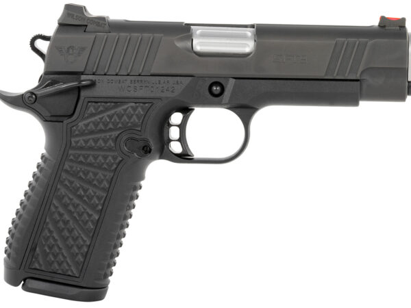 Wilson Combat SFT9CM42A SFT9  9mm Luger 15+1 (2) 4.25" Stainless, Black, Beavertail Frame, Integrated Grips, Fiber Optic Sights, Ambi Safety