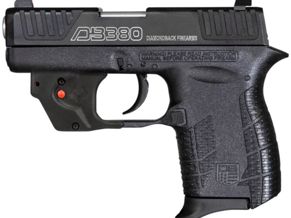Diamondback DB0101E002 DB380 Gen4 w/Laser Micro-Compact Frame 380 ACP 6+1, 2.80" Stainless Steel Barrel, Serrated Stainless Steel Slide, Mint Polymer Frame w/Beavertail & Grip, Viridian Laser