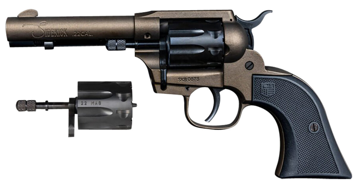 Diamondback DB0500A071 Sidekick 22 LR 22 WMR 9rd Shot 4.50" Midnight Bronze Midnight Bronze Zinc Alloy Midnight Bronze Cerakote Frame Black Cerakote Cylinder Black Polymer Grips 1 150382