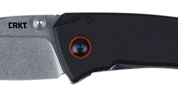 CRKT 2522 Tuna Compact 2.73" Plain Stonewashed 8Cr13MoV SS Blade, Black G10/SS Handle, Includes Pocket Clip
