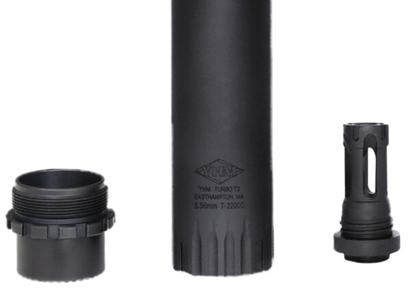 Yankee Hill 2175MB28 Turbo T3 5.56mm, Black Stainless Steel/Inconel with 1/2"-28 tpi Muzzle Brake