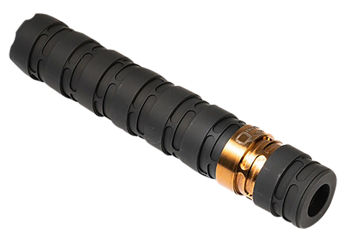 Q LLC SILE9BLACK Erect9r 9mm Luger 1.37" Black Aluminum w/Stainless Steel Baffles 1/2"-28 tpi 1 155154