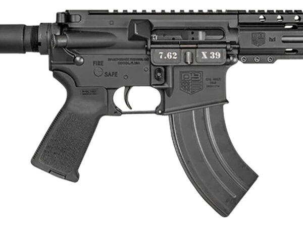 Diamondback DB1912O001 DB15  7.62x39mm 28+1 7", Black, Carbon Lower, 6" M-LOK Handguard, Padded Buffer Tube, Magpul Grip