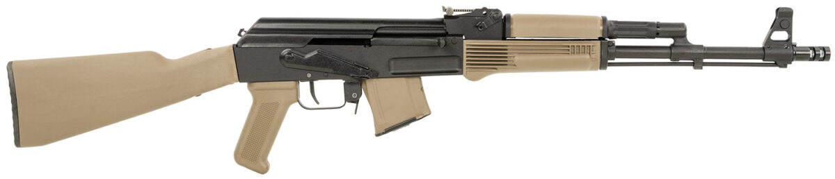 Arsenal SAM7R-62FDEM SAM7R 7.62x39mm 10+1 16.25" Black Chrome Lined Steel Barrel, Black Steel Receiver, Fixed Flat Dark Earth Synthetic Stock & Polymer Grip 1 159828