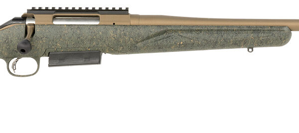 Ruger 46935 American II Predator Full Size 450 Bushmaster 3+1 22" Burnt Bronze Cerakote Threaded Barrel & Alloy Steel Receiver w/Picatinny Rail, Green Splatter Adj LOP Synthetic Stock