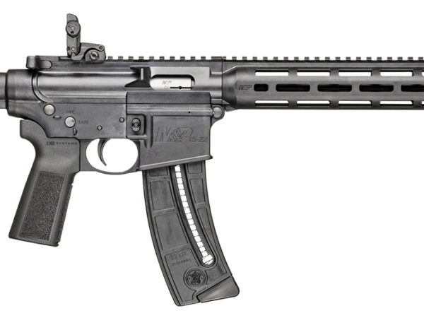Smith & Wesson 14180 M&P15-22 Sport 22 LR 25+1 16.50" Black Steel Threaded Barrel, Picatinny Rail Polymer Receiver, M-LOK Polymer Handguards, Black Polymer B5 Bravo Stock, Black B5 Type 23 Grips