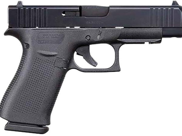 Glock UA4850201FR G48 Gen5 Slim Compact 9mm Luger 10+1 4.17" Black Steel Barrel Black, nDLC Front Rail/Serrated Slide, Black Polymer Frame w/Beavertail, Black Textured Polymer Grips, USA Made