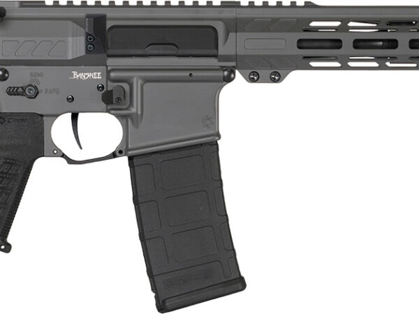 CMMG 30AB20FTNG Banshee MK4 300 Blackout 30+1 12.50" Black Nitride Medium Taper Threaded Barrel, EML 7" M-LOK Handguards, Tungsten Cerakote Aluminum Picatinny Rail Receiver, CMMG Zeroed Grips