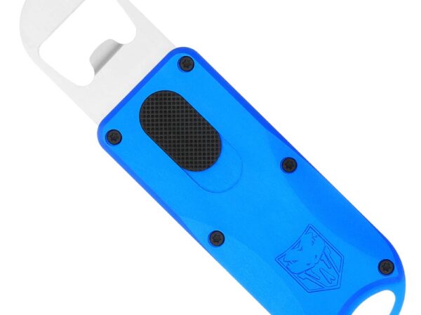 CobraTec Knives CTOTFBOBLU Bottle Opener Blue Aluminum/Stainless Steel