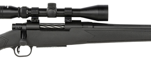 Mossberg 28212 Patriot  Full Size 400 Legend 4+1 20" Matte Blued Fluted Threaded Barrel, Drilled & Tapped Matte Blued Stainless Steel Receiver, Black Fixed Synthetic Stock 3-9x40mm Duplex, Right Hand