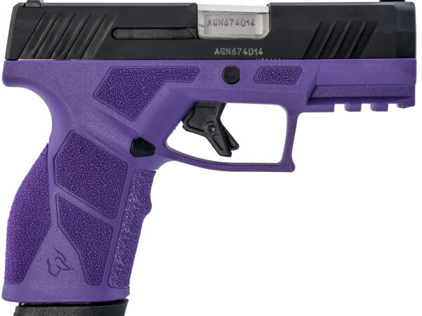 Taurus 1-GX2931DP GX2  9mm Luger 13+1 3.37" Matte Stainless Steel Barrel, Matte Black Serrated Stainless Steel Slide, Dark Purple Polymer Frame w/Picatinny Rail, Polymer Grip