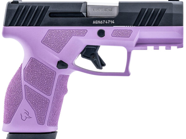 Taurus 1-GX2931LP GX2  9mm Luger 13+1 3.37" Matte Stainless Steel Barrel, Matte Black Serrated Stainless Steel Slide, Light Purple Polymer Frame w/Picatinny Rail, Polymer Grip