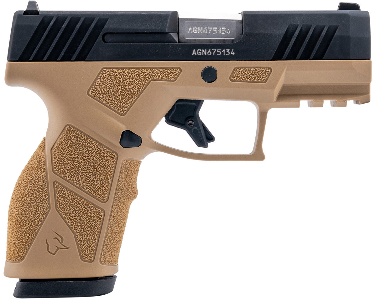 Taurus 1-GX2931T-10 GX2 9mm Luger 10+1 3.37" Matte Stainless Steel Barrel, Matte Black Serrated Stainless Steel Slide, Tan Polymer Frame w/Picatinny Rail, Polymer Grip 1 170125